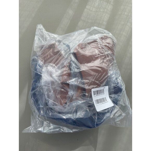 Rhonda Shear 2 Pack Molded Cup Bra with Wrap Back Size 1X Mahogany Navy 647.11 - Picture 4 of 10